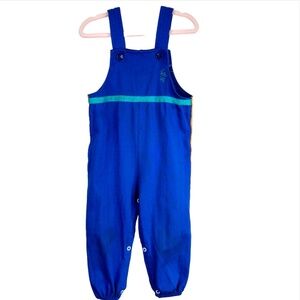 VTG 90s Winnie The Pooh Embroidered Overalls Boy 18M Bubble Romper Jumpsuit READ